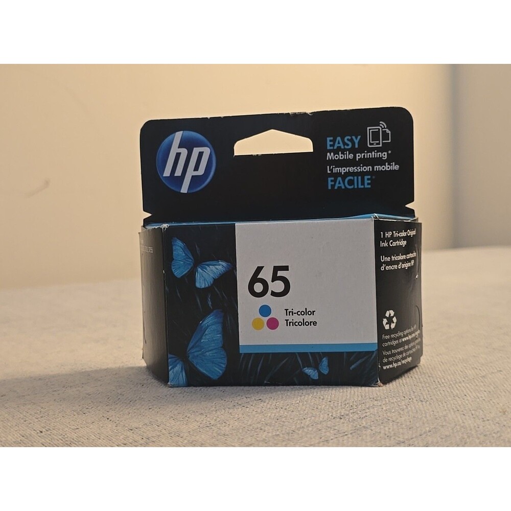 HP #65 Color Ink Cartridge 65 N9K01AN NEW GENUINE
